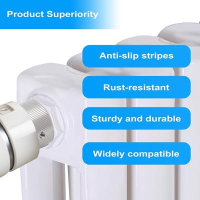 2x Radiatorthermostaat Adapter M30x1.5 Inbussleutel Set voor Ra Rav Ravl Radiatorventielen