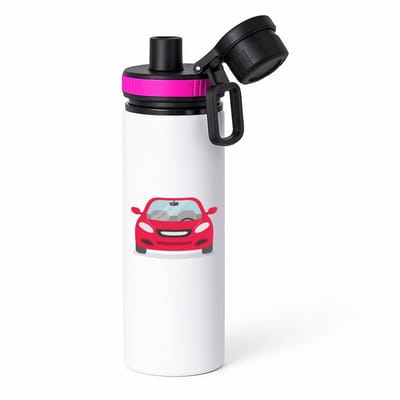 Hacebo® - Auto's waterfles met draaidop roze - Auto - Autoliefhebbers - autosport - motorsport - water fles - 850ML