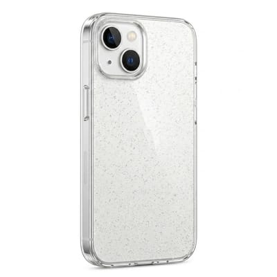 Glitter Hoesje Geschikt voor iPhone 15 Telefoonhoesje Case transparant
