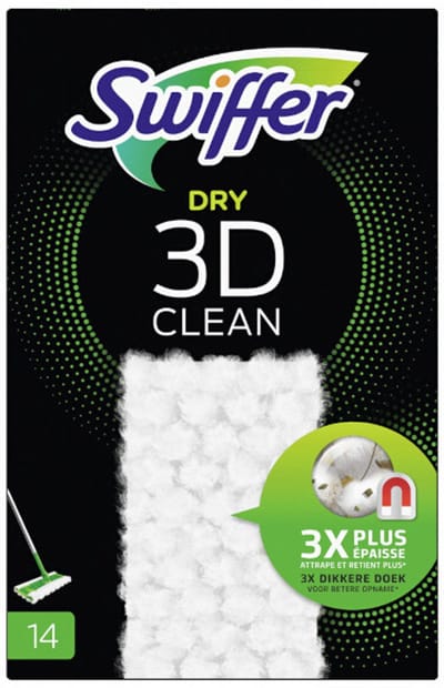 Swiffer Dry 3D clean stofwisdoekjes 14st