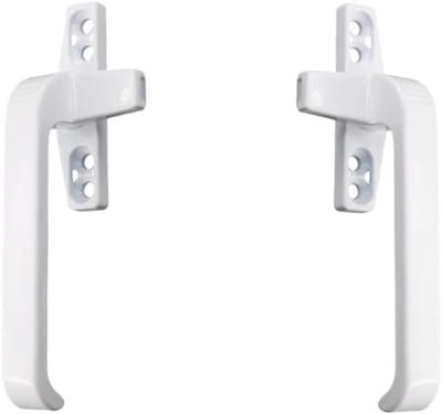 Raamgrepen Slot - Deur kruk - Veiligheid Huis - Verdikt Materiaal - 1 x 1 x 1 cm - Wit