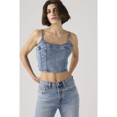 Levi's Jadine Denim Cami Tank Taglia: XS | Canottiere Outlet | Donna | Blu