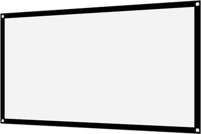 Projectorscherm - Draagbaar Scherm - Thuisbioscoop Creëren - Niet-kreukel Polyester - 120 inch - Wit