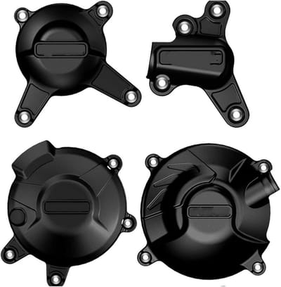 Motor Beschermer Set - Motorafdekking Motorkap - Motor Beschermen - Hitte- en Waterdicht - Matzwart - One Color