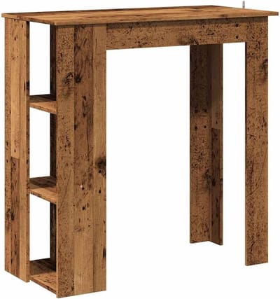 Bartafel met Opbergvak - Houten Pubtafel voor Keuken of Bar