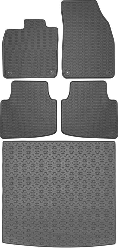 Max-Dywanik Rigum RKK + Geyer - Bagażnik en Dywaniki Set - Volkswagen ID.4 - Zwart