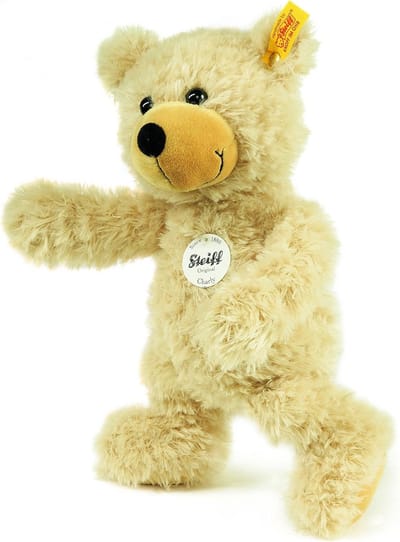 Schlenker teddybeer - Knuffel beer - Kinderspeelgoed - Granulaatzakjes in zitvlak - 30 cm - Beige
