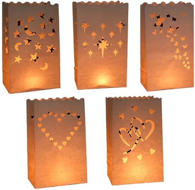 NTH products- Kaarsenzakjes Witte - Cadeauzakjes Papier - Perfect voor Feestdagen - Handig en Stijlvol - 1 Stuks - Ideaal voor Decoratie - Cadeauzakje
