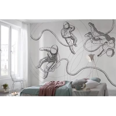 Fotobehang - Extraordinary Astronauts 400x280cm - Vliesbehang