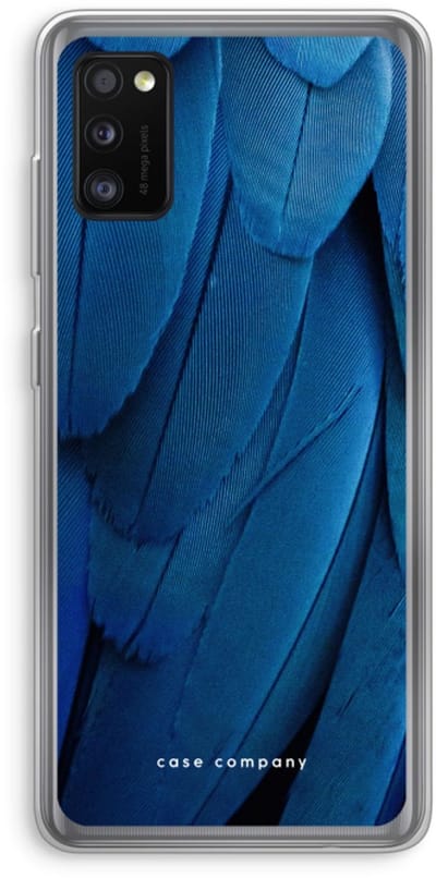 Case Company® - Hoesje geschikt voor Samsung Galaxy A41 hoesje - Pauw - Soft Cover Telefoonhoesje - Bescherming aan alle Kanten en Schermrand