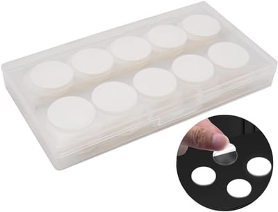 Transparante Hechtingspen, Zelfklevende Poster Dots, Dubbelzijdige Ronde Stickers voor Decoratie, Plakband zonder Sporen - 25 mm, Verpakking van 200 Stuks voor Creatief Gebruik en Handige Klussen