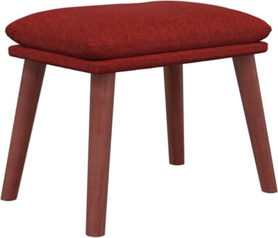 vidaXL - Voetenbank - 45x29,5x35 - cm - stof - wijnrood