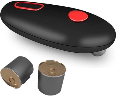 Elektrische Blikopener - Automatische Opener - Keuken Gemak - Draadloos Gebruik - 16.5 cm - Wit