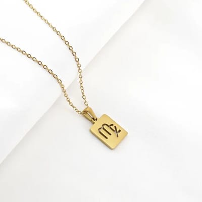 Sterrenbeeld Ketting Maagd - Stainless Steel Gouden Ketting Dames - Goudkleurig - Cadeau voor Vrouwen - Starlyte