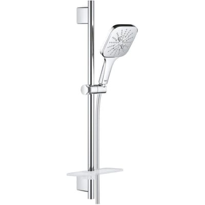 GROHE Rainshower Smartactive Cube 130 Douchestangset - Waterbesparend - Met Zeepschaal - Chroom