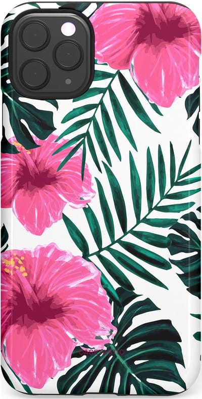 Casetastic Hoesje Geschikt voor Apple iPhone 11 Pro Max - Stijlvolle Beschermende Duo-layer Case - Tropenavond