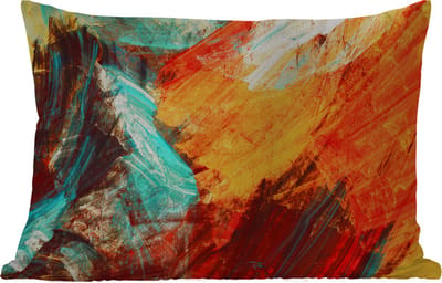 Buitenkussens - Tuin - Schilderij - Abstract - Olieverf - 50x30 cm