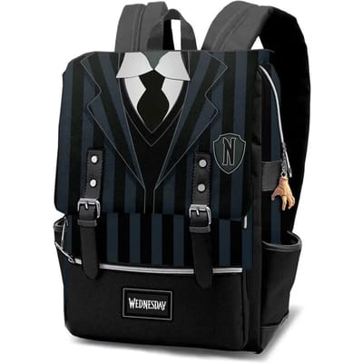Karactermania - Wednesday - Retro - Oxford - Rugzak Uniform - Handbagage Backpack - Rugtas - Zwart