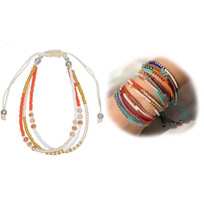 Sorprese armband - Boho Beads - armband dames - verstelbaar - cadeau - Model H
