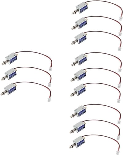 12 stuks elektrische micro-solenoïde trekconsole voor framebeweging met magnetische zuigerstoot en DC-aandrijving