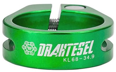 Fiets zadelpen klem met schroefverbinding - 30,2 mm - Groen