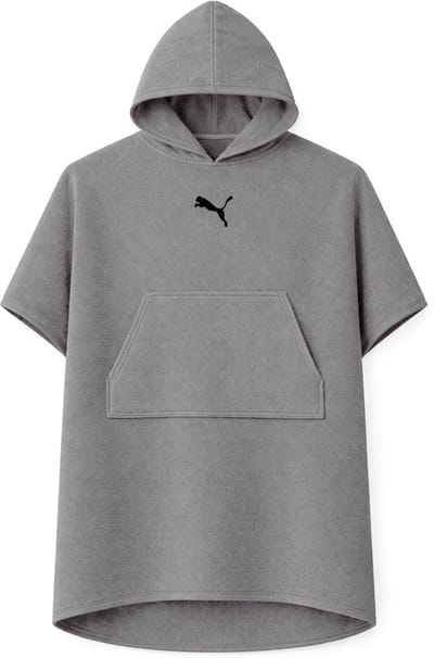 Puma unisex badponcho met capuchon voor strand en sauna 660009