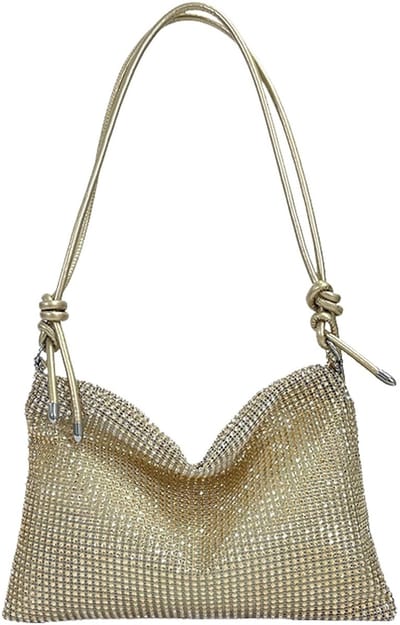 IMstore - Glittering clutch - Elegante clutch voor vrouwen - Hoogwaardige uitstraling - Zilver - Perfect voor feesten - Ideaal als cadeau voor spec...