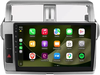 Carplay autoradio geschikt voor Toyota Land Cruiser Prado 150 | 2013 t/m 2017 | Android 13 | Draadloos Apple Carplay & Android Auto | 2GB + 32GB | 8-Core processor | Davilon | 2025 model | 2013 2014 2015 2016 2017 | Bluetooth & Wifi