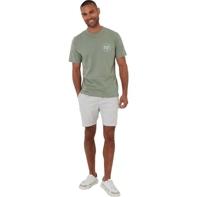 Threadbare Rune Regular T-shirt voor heren (Salie)