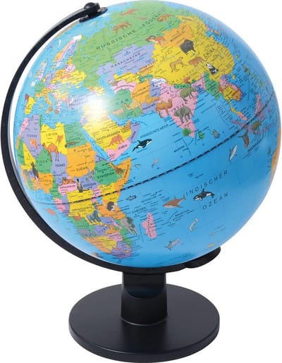 Educatieve Wereldbol met Dieren - Groot Model 30 cm