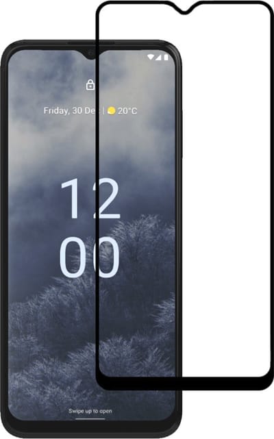 Smartphonica Screenprotector Geschikt voor Nokia G60 - Full Cover Tempered Glass - Gehard glas Geschikt voor Nokia G60 geschikt voor Nokia G60