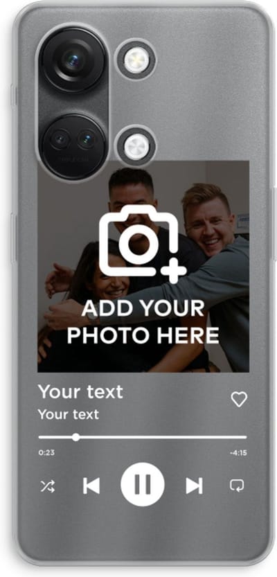 Gepersonaliseerd - Case Company® - Hoesje geschikt voor OnePlus Nord 3 hoesje - Music Player - Soft Cover Telefoonhoesje - Bescherming aan alle Kanten en Schermrand
