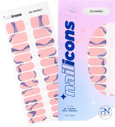 PN Selfcare So Swirly Nail Icons - Nagelstickers - Vegan Nail Wraps - 24 Stuks - 10 Dagen Effect - Duurzame Nail Art