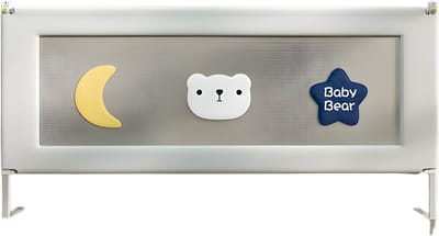 Baby Bedhek - Bedhekje - Bedrail - Uitvalbescherming - Voor bed - Veiligheidsleuningen & Bedbewaker - Beer - 180cm