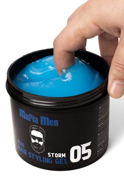 Mafia Men Haar Gel Blauw 500ml- Hairgel Blue - Haargel Styling gel - Hair gel - Aqua gel - Gel op water basis Gel Styling Glans - Shiny look gel