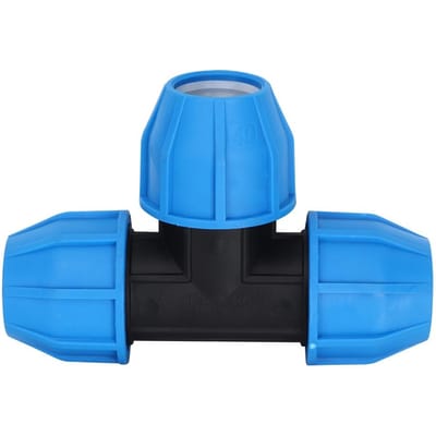 PE Plastic 40mm T-stuk Connector Waterleiding Fitting Verbindingsaccessoires