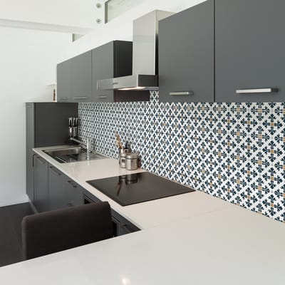 Zelfklevende tegelmuurstickers voor keuken en badkamer - 60 tegelstickers - 60 stickers 10x10cm