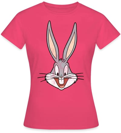 Looney Tunes Bugs Bunny Distressed T-Shirt Dames