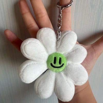 Gd Zoa Kleine Daisy Sleutelhanger Zelfde Stijl Hanger Pluche Pop Schattig Cartoon Zelfde Stijl Benzinetank Hanger Pluche Pop Voor Kind Cadeau Kerst white