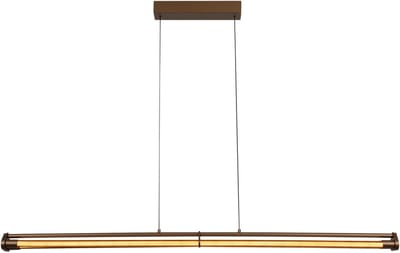 Lucide JANDERIN - Hanglamp - LED Dimbaar - CCT - 2x16,5W 2200K/3300K - Handbewegingssensor - Champagne kleur | Vibes