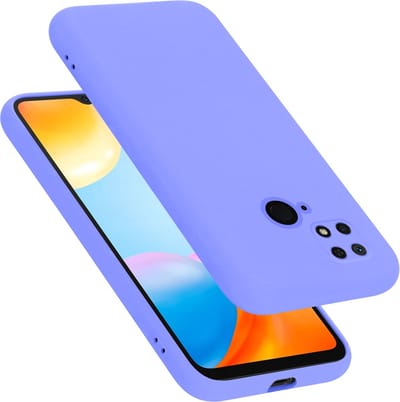 Cadorabo Hoesje geschikt voor Xiaomi RedMi 10C / POCO C40 in LIQUID LICHT PAARS - Beschermhoes gemaakt van flexibel TPU silicone Case Cover