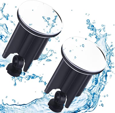 Wastafelstop voor wastafels voor 34-40mm afvoer, Wastafelstop met haarfilter, universele pop-up afvoerzeef voor douche met snelle afvoer (directe invoeging)