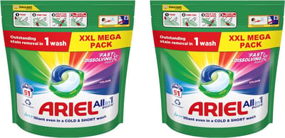 Ariel Wasmiddel - Kleur All in 1 Pods - Wasmiddelcapsules - 2 x 51 Wasbeurten Voordeelverpakking