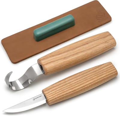 Houten Lepel Snijmessen Set voor Beginners en Professionals – Houtsnijwerk Gereedschap voor Rechtshandigen