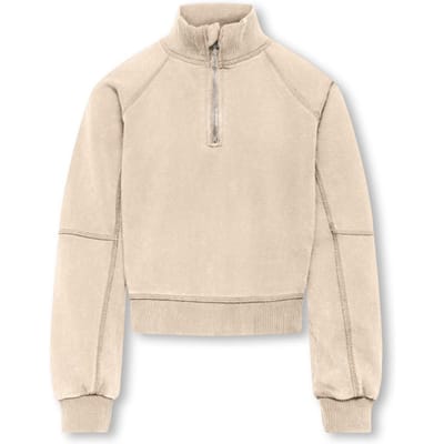 ONLY KOGDONNA L/S HALF ZIP WASHED UB SWT Meisjes Trui - Maat 122/128
