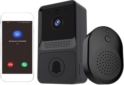 Video Deurbel - Intercom Camera - Thuisbeveiliging - Draadloos Batterij - 90 Graden Kijkhoek