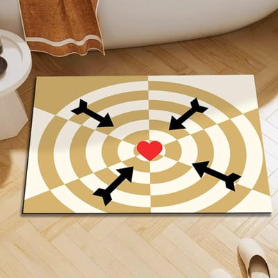 Dambord Diatomeeënaarde Toiletmat Badkamer Antislip Deurmat Absorberende Vuilmat Toilet Toilet Deurmat 40 * 60CM Diatom Mud