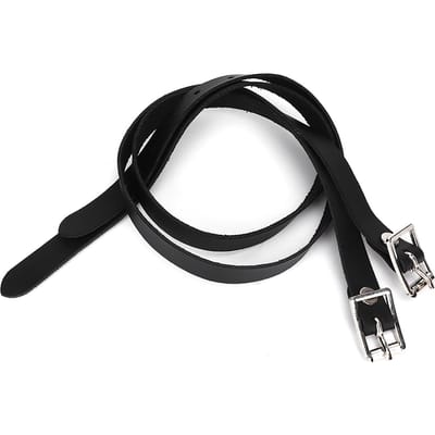 1 Paar Verlengstukken Voor Spoorbanden Leer met Roestvrijstalen Gesp Paardengereedschap Accessoires 50cm