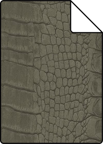 Proefstaal Origin Wallcoverings behang krokodillenhuid taupe - 26,5 x 21 cm - 347774-S