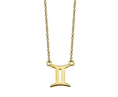 Tweelingen Ketting Goldplated Zodiac ZN006G